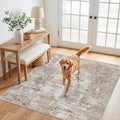 5x5 Square Entryway Rug Washable – Non-Slip Small Area Rug by ZHXXUJ