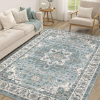 Vintage Living Room Area Rug 6x9 by COTILED