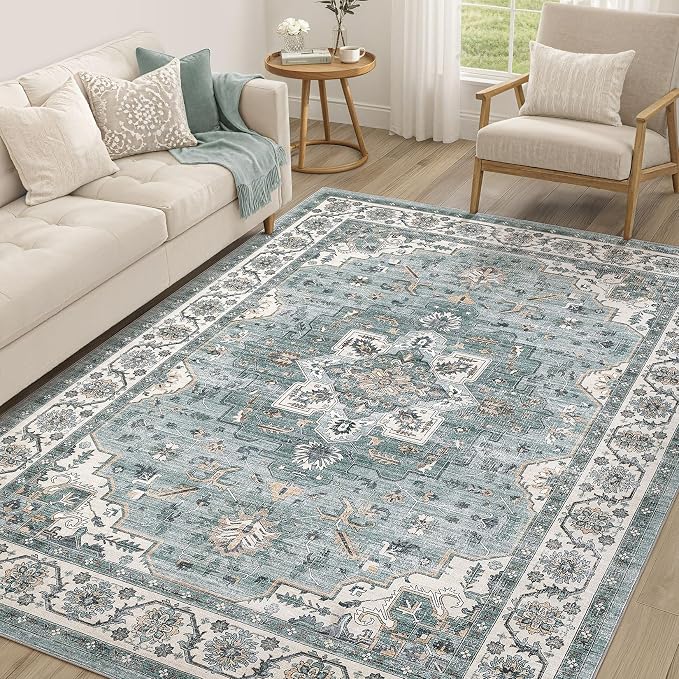 Vintage Living Room Area Rug 5x7 by COTILED