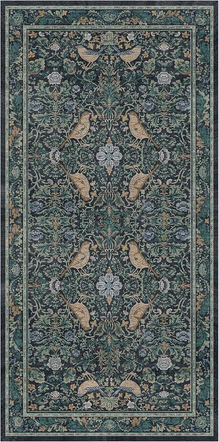 Blue 3x6 Washable Rug for Large Entryway - Image 3