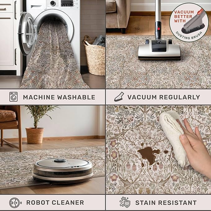 2x6 Washable Bathroom Runner Rug Non Slip - Image 5