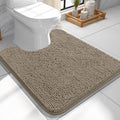 OLANLY Toilet Rugs U-Shaped 24x24, Extra Soft Absorbent Chenille Contour by OLANLY