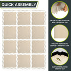 ProsourceFit Exercise Puzzle Mat 1/2-inch, EVA Interlocking Foam Floor Tiles - Image 5