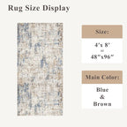 4x8 Washable Area Rug – Non-Slip Rubber Backed Indoor Rug - Image 2
