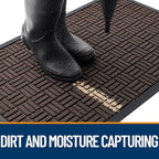 OLANLY Front Door Mat Outside Entrance 71x23, Heavy Duty Sturdy Natural Rubber - Image 3