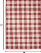 Garland Rug Country Living – Checkered Buffalo Plaid Design, Non-Slip Rubberback - Image 3