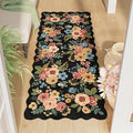 DUKINO 2x5 Washable Runner Rugs, Non Slip Floral Print Entryway Rug by DUKINO