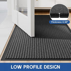 Front Door Mat, Commercial Entrance, Low Profile, Durable Rubber Backing - Image 7