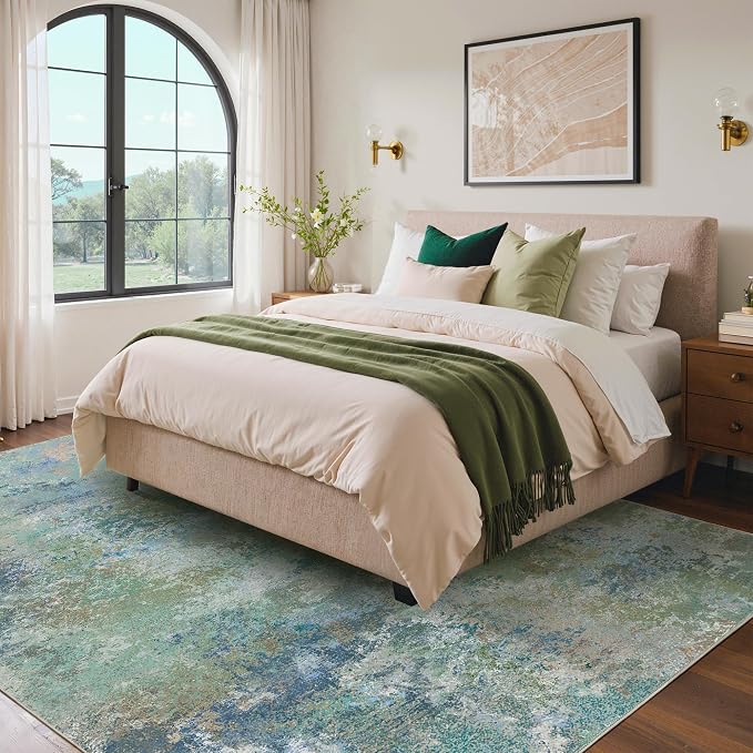 BEIMO Area Rugs 7'6"x9'6" for Living Room Bedroom, Modern Abstract Machine - Image 5
