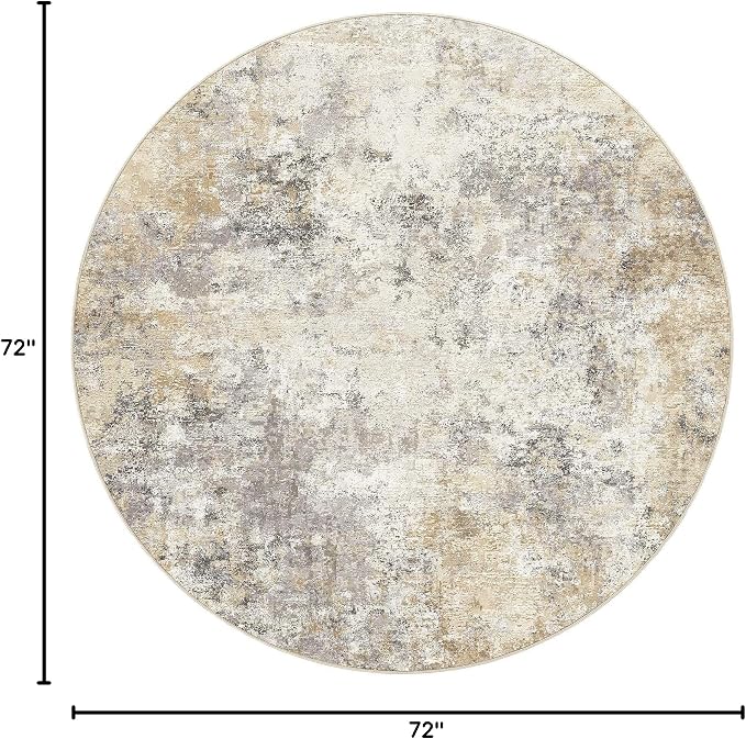 UERMEI 6ft Round Area Rug Living Room Rugs - Image 2