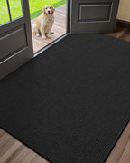 Color&Geometry Ultra Thin Indoor Door Mat 32"x48", Non Slip Rubber Backed Dirt by COLORG
