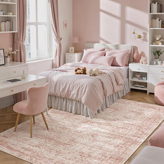 Soalmost 6x9 Area Rug for Living Room Washable Non-Slip Modern Rugs for Bedroom - Image 8