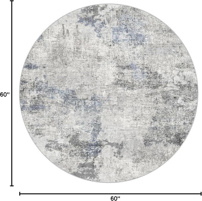 DMOYEST 5ft Round Area Rug for Living Room - Image 2