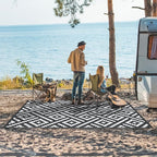 GENIMO Outdoor Rug for Patio Clearance, Reversible Plastic Camping Rugs - Image 2
