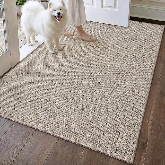 DEXI Ultra Thin Door Mat Indoor Entrance 35x56, Non Slip Rubber Backed Entryway by DEXI