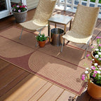 Lahome Enfys Modern Rainbow Easy Jute 2x6 Runner Rug, Farmhouse Stain Resistant - Image 6