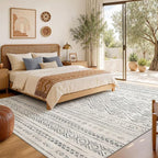 Nakagishi Area Rug Living Room Rugs: 7x9 Large Soft Machine Washable Boho - Image 6