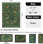 DUKINO 3x4 Washable Entryway Rug, Vintage Animal Ultra Soft Kitchen Area Rug - Image 2