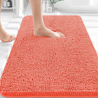 OLANLY Bathroom Rugs 36x24, Extra Soft Absorbent Chenille Bath Rugs, Rubber by OLANLY