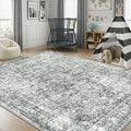 CAPALOCA Machine Washable Rugs Nursery Rug 7x9 Cute Girl Non Slip Low Pile by CAPALOCA