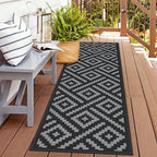 GENIMO Outdoor Rugs 2.5'x8' Waterproof, Reversible Mats, Outdoor Area Rug by GENIMO