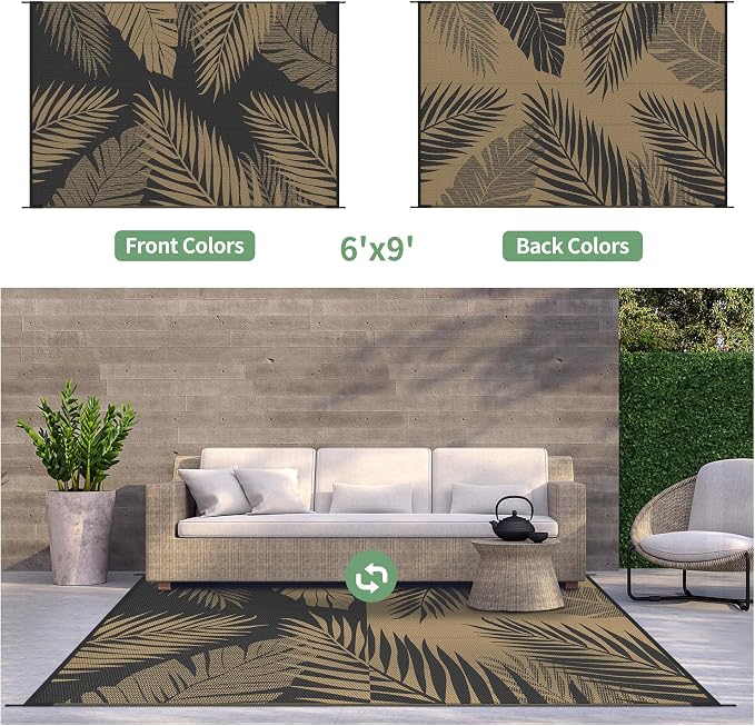 GENIMO Outdoor Rug 6' x 9' Waterproof - Image 2