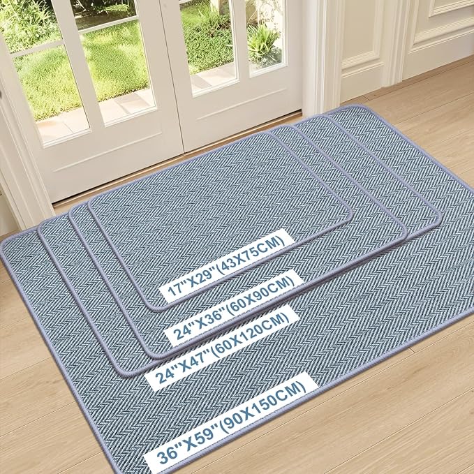 Ultra Thin Door Mat Indoor Entrance 36"x59", Low-Profile Indoor Door Mat - Image 2
