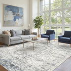 Soalmost 10x14 Area Rugs for Living Room, Non Slip Machine Washable Vintage Rugs - Image 3
