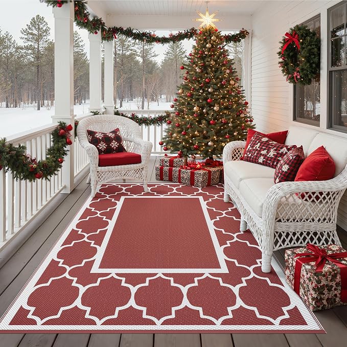 GENIMO 5' x 8' Outdoor Rug Waterproof - Image 5