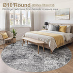 DMOYEST 10ft Round Area Rug Living Room Rugs - Image 2
