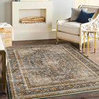 CHAMPLANT Area Rug 5'x7' Washable Rug Traditional Floor Cover Thin Retro by CHAMPLANT