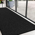 Commercial Door Mat 4'x10' Black, Heavy Duty Industrial Floor Mat by Unknown