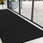 Commercial Door Mat 4'x10' Black, Heavy Duty Industrial Floor Mat by Unknown