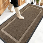 OLANLY Front Door Mat Indoor Outdoor Entrance, Waterproof All-Season, by OLANLY