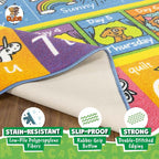 KC Cubs 8x10 ABC Alphabet, Months & Days Rug – Educational Play Mat Carpet - Image 11