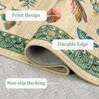 Mushroom Insect 2x6 Runner Rug for Hallway Washable Kitchen Rugs Non Slip - Image 7