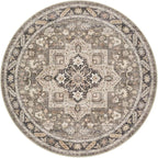 6ft Round Vintage Living Room Area Rug - Image 6