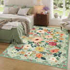 DUKINO 3x5 Area Rug, Floral Rugs - Image 8