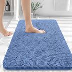 OLANLY Bathroom Rugs 36x24, Extra Soft Absorbent Chenille Bath Rugs, Rubber - Image 2
