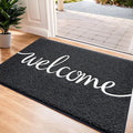 CozyBounty Black Door Mat Welcome Mats Outdoor Indoor Non-Slip Doormat by CozyBounty