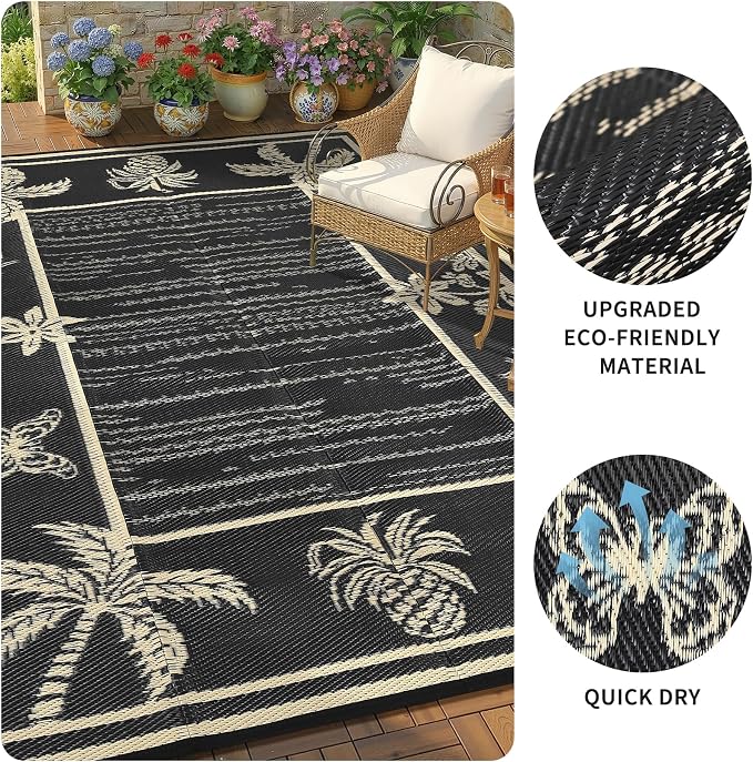 Garvee Outdoor Rug 9x12 Waterproof - Image 6