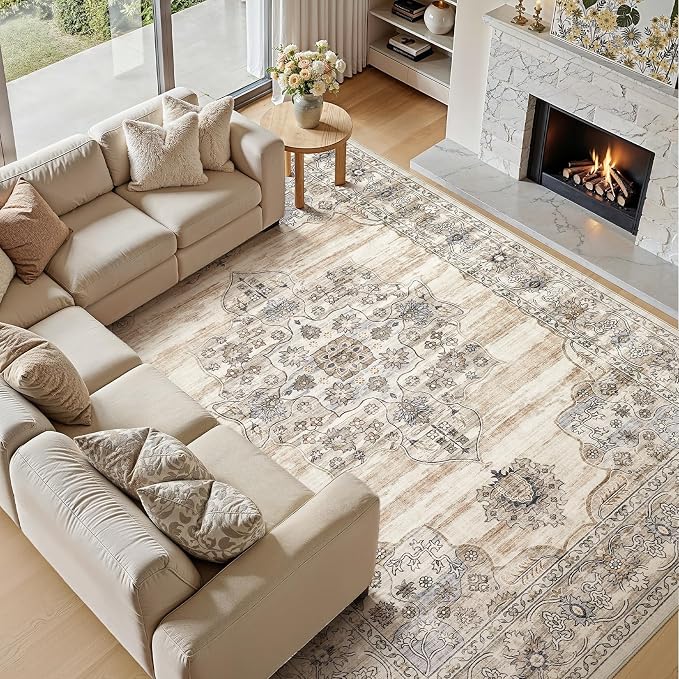 Washable 7x9 Area Rug for Living Room - Image 5