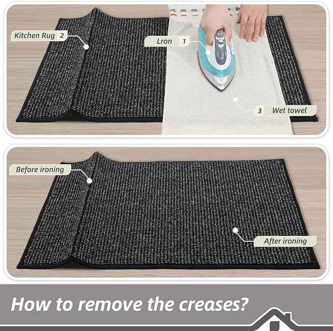 BEQHAUSE Kitchen Rugs 20"x32", Non-Slip Kitchen Mats - Image 9