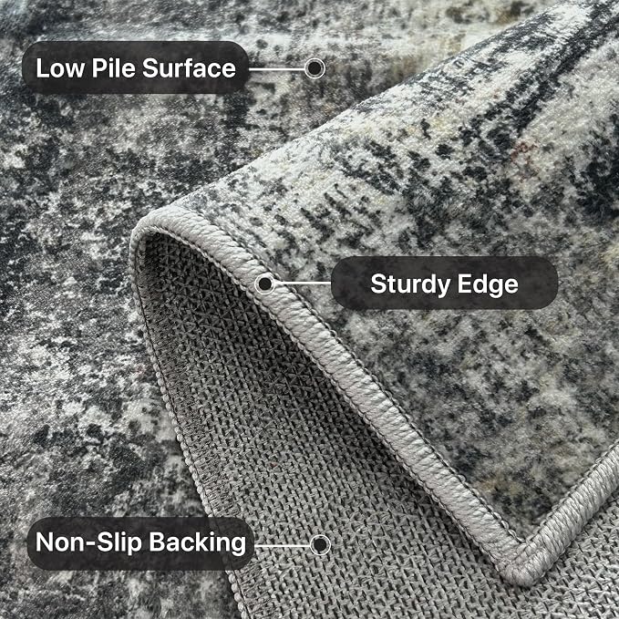BEIMO Area Rugs 5x7 for Living Room Bedroom, Modern Abstract Machine Washable - Image 8