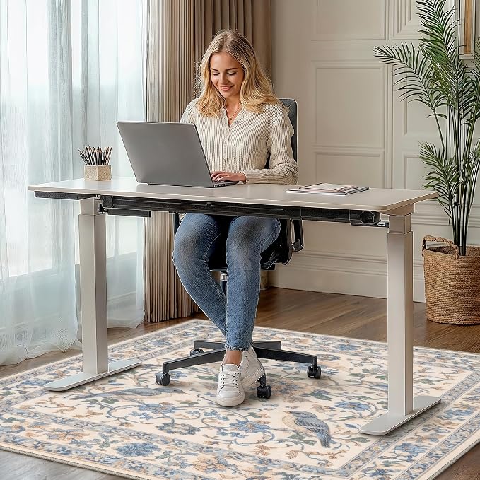 48"x72" Office Chair Mat for Hardwood Tile Floor, Under Desk Carpet Protector - Image 2