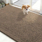 OLANLY Dog Door Mat for Muddy Paws 48x30, Absorbs Moisture and Dirt, Absorbent by OLANLY