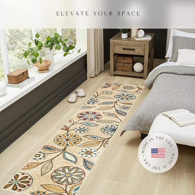 Maples Rugs Reggie Floral Runner Rug - Image 3