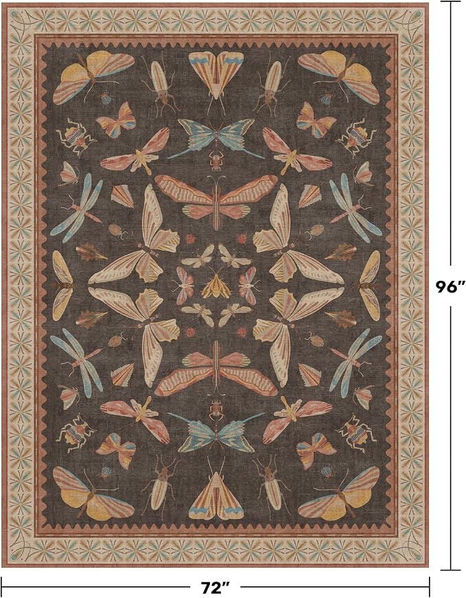 Washable 6x8 Area Rug for Living Room, Ultra Soft Carpet for Bedroom & Dining - Image 2