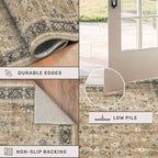 Traditional Washable 6x8 Area Rug - Image 5