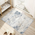 DMOYEST 2x3 Entryway Area Rug: Washable Neutral Modern Abstract Small Rug - Image 2